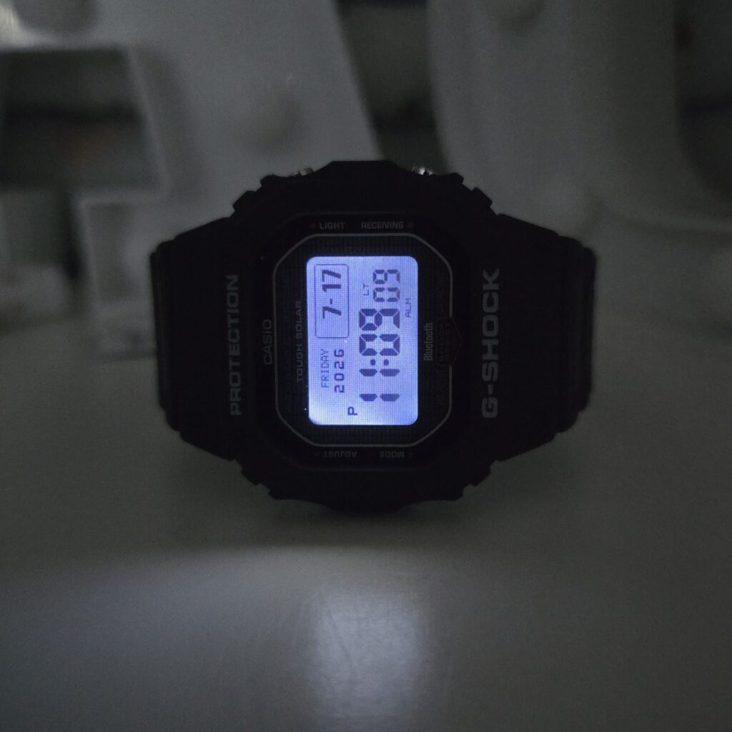 G-SHOCK GW-BX5600-1JF MIP display light